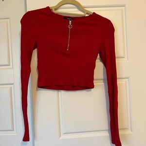 Long sleeve crop top
